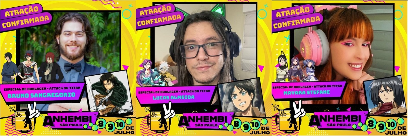 Dubladores e Bandas no Anime Friends SP 2022 – Otaku Gattai